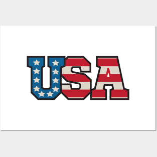 USA - Stars and Stripes Posters and Art